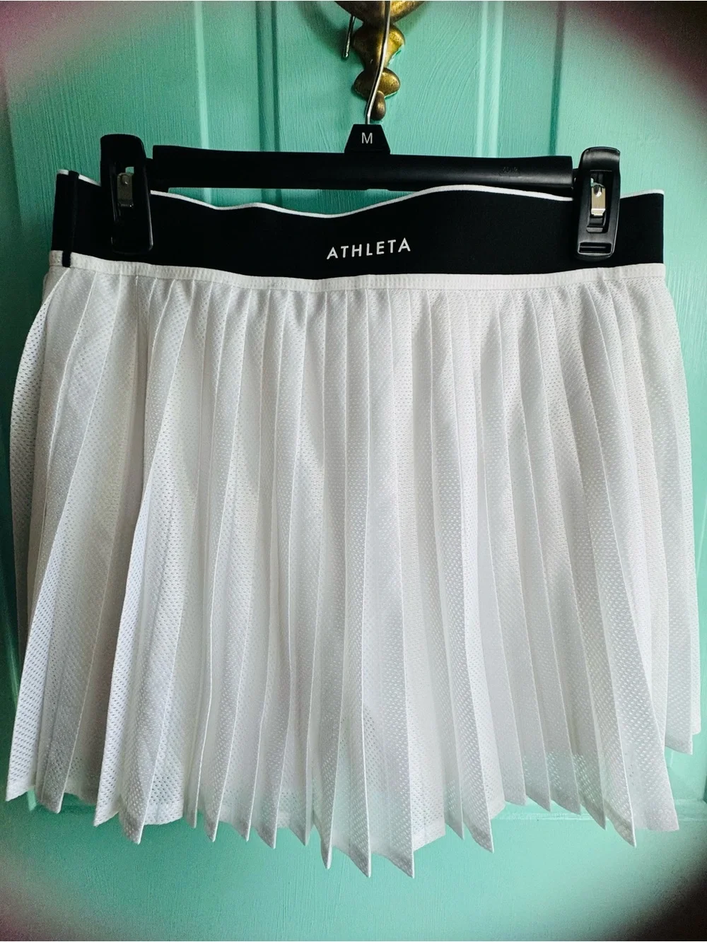 Athleta Women's White Pleated Active Skirt - New without tag